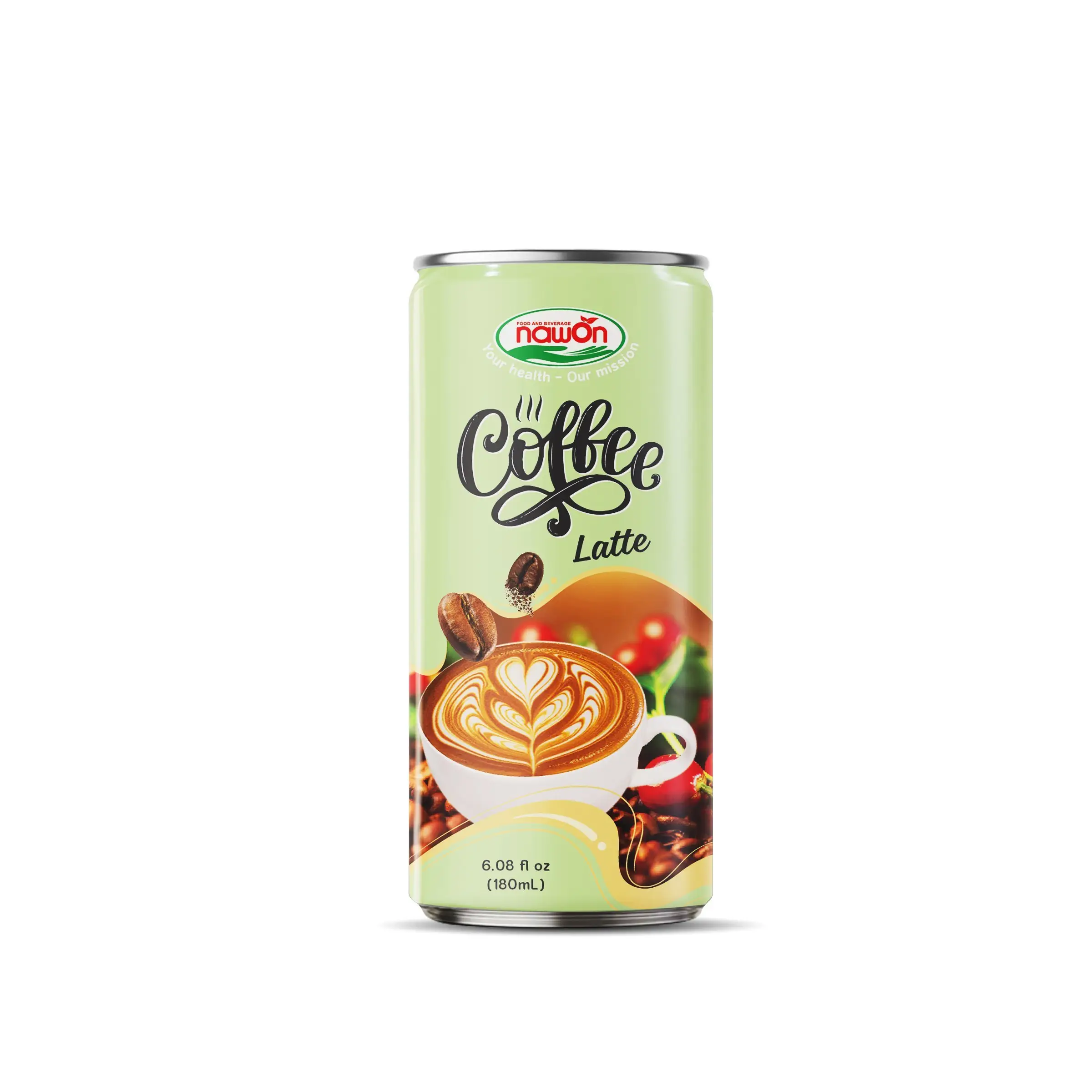 100% コーヒー豆から抽出された180MLナウォンラテコーヒープレミアム品質OEM ODM卸売価格飲料メーカー