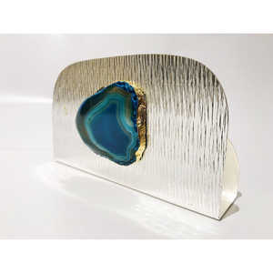 Porte-serviettes moderne utilisé pour la maison, l'hôtel, le Restaurant et le bureau porte-serviettes en métal couleur argent Design Unique table porte-serviettes - Product Image 2