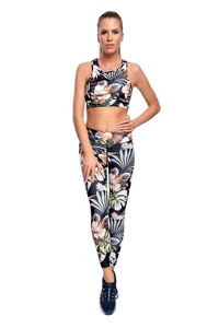 Conjunto de Yoga de compresión adelgazante elástico para mujer de la más alta calidad personalizado suave ligero transpirable ajuste activo - Product Image 2