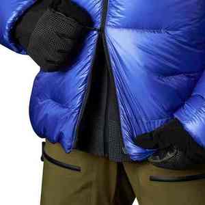 Chaqueta de Plumón para Hombre, Estilo Libre, para Invierno, de Alta Calidad, Cálida, con Acabado Brillante, Cuello Alto, Logotipo Frontal y Patrón de Letras - Product Image 4