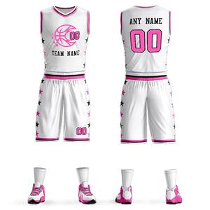 Venta al por mayor 100% poliéster jóvenes y adultos entrenamiento baloncesto Jersey personalizado sublimación impresión conjunto uniforme - Product Image 5