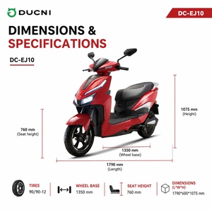 Vente en gros de motos électriques 72V 2000W 3000W, scooter électrique avec frein à disque - Product Image 5
