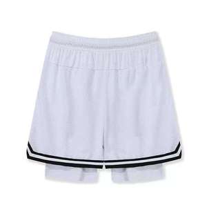 <b>White</b> And Black Colors <b>Men</b> Gym <b>Shorts</b> Fabric Breathable Sports Personalized Low MOQ Durable Gym Fitness Wear Gym <b>Shorts</b> For <b>Men</b> - Product Image 2