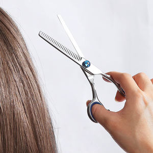 Ciseaux amincissants pour coiffeur en acier inoxydable Ciseaux super coupés en acier inoxydable à haute teneur en carbone Ciseaux amincissants fantaisie - Product Image 6