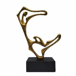 Best Selling Modern Style Christmas Tabletop Sculpture Decorative Unique Design Metal Sculpture for <b>Office</b> Desktop <b>Decor</b> - Product Image 4