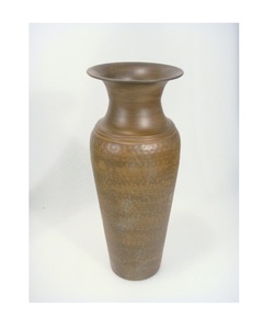 Artisanat Vase Cuivre Martelé Patine Originale Pour La Maison Décorative - Product Image 1