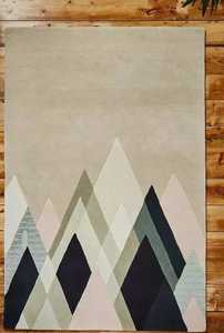 Tapis en laine touffeté à la main de qualité supérieure Design abstrait géométrique Tailles personnalisables Tapis et ensembles de tapis de qualité supérieure faits à la main - Product Image 2