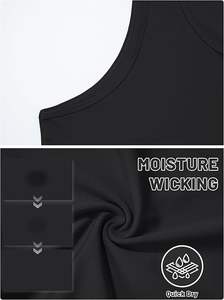 Camiseta sin mangas de algodón transpirable personalizable para hombre, Camiseta de punto para gimnasio, entrenamiento deportivo, chaleco de culturista muscular, estampado informal - Product Image 5
