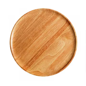 Assiettes en bois de style ferme Vaisselle en bois décorative Assiettes en bois traditionnelles faites à la main par glowin fashion - Product Image 6