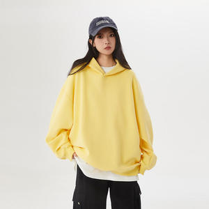 Sweat à capuche zippé surdimensionné personnalisé en molleton 100 % coton pour homme, respirant et coupe-vent pour l'hiver - Product Image 1