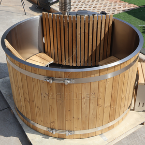 Jacuzzi de Lujo para Exteriores, de Madera Carbonizada, con Calefacción a Leña, de Acero Inoxidable, para Jardín, Venta al Por Mayor - Product Image 4