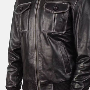 Outdoor Fashion Biker Warm PU Leather <b>Jacket</b> 2025 Winter Customized New Casual Motor <b>Thick</b> <b>Fleece</b> Leather <b>Jackets</b> - Product Image 4