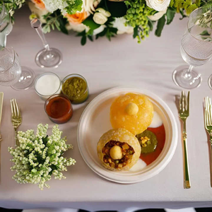 Vaisselle de restauration jetable biodégradable compostable écologique de 6 pouces Assiettes de canne à sucre en bagasse pour événements et fêtes - Product Image 5