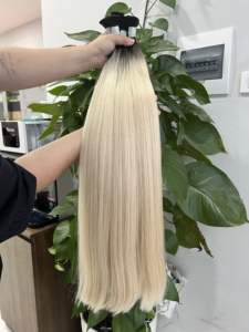 Cheveux Ombre Longs Raides En Vrac Cheveux Humains Vierges Vietnamiens Cuticules Alignées Vendeur En Gros - Product Image 3