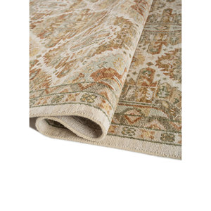 Alfombras de Lana Anudadas a Mano Gulnar Ivory, Diseño de Medallón 3D, para Uso Doméstico, Sala de Estar, Pasillo, Habitación Juvenil, Diseño de Rompecabezas - Product Image 2