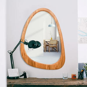 Fabricant fiable de cadre de miroir mural en bois naturel pour une décoration intérieure inspirée de l'écosystème, mettant en valeur des matériaux et un design organiques - Product Image 5