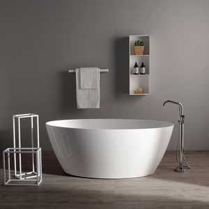 Mobili da Bagno Moderni in Resina Effetto Marmo Design Italiano Vasca da Bagno Coricini - Product Image 1