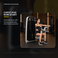 Máquina de Ejercicios para la Parte Superior de la Espalda con Peso de 100 kg, Equipo de Gimnasio para Fortalecimiento Muscular