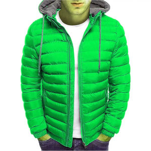 Chaqueta Acolchada para Hombre al por Mayor, Talla Grande, Transpirable, con Cuello Alto, Microforro Polar, Elástica, con Cremallera, de Alta Calidad, Personalizable para Exteriores - Product Image 6