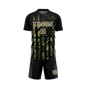 Uniforme de fútbol personalizado con la mejor calidad y tarifa de fábrica/Diseño personalizado e impresión de logotipos Conjuntos de uniformes de fútbol - Product Image 2