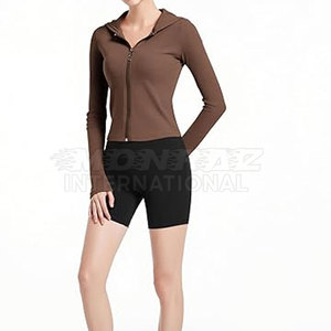 Sweat à capuche de compression pour femmes pour femmes Personnalisé 2025 à vendre Sweat à capuche de compression avec pouce - Product Image 6