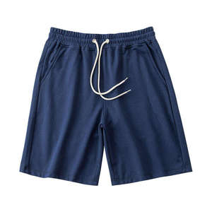 Pantalones cortos desgastados para hombre con lavado ácido, ropa de estilo callejero tejida de algodón de lana de rizo francés Vintage de la industria - Product Image 3