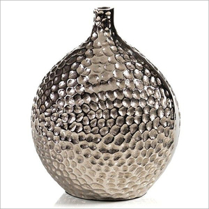 Cast Aluminum Vase Aluminum Polished Metal <b>Table</b> <b>Top</b> Vase With <b>Mirror</b> Polished for Home & Wedding Parties Decor - Product Image 2