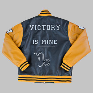 Chaquetas universitarias personalizadas Varsity de cuero de lana - Product Image 3