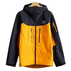 Veste d'hiver décontractée pour hommes avec col mandarin, coupe-vent, fermeture à glissière imperméable, impression technique brodée - Product Image 5