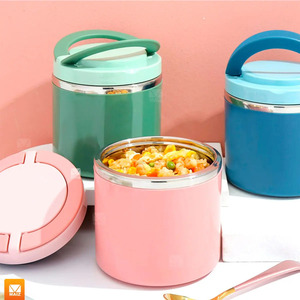 Stainless Steel Lunch Box/Food <b>Container</b>/<b>Soup</b> <b>Container</b>, 630ml, Assorted Colors - Product Image 4