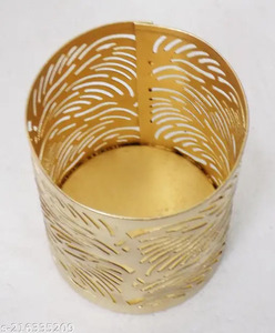 Lampe chauffe-plat en métal design moderne support votif pour la maison et les décorations de table de mariage Votive dorée - Product Image 2