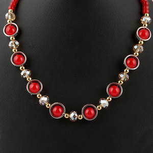 Women's <b>Beads</b> Mala - <b>Red</b> - Product Image 2