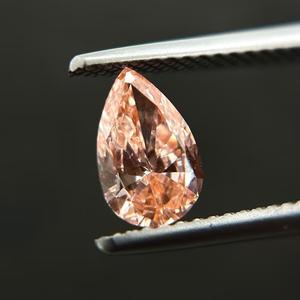 0,75 Ct Pink Lab Grown Diamond VS Clarity Forma de pera con color F para banda de compromiso certificada por IGI - Product Image 6