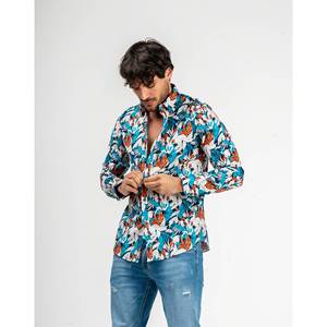 Imperio Shop camicia a maniche lunghe da uomo floreale slim taglia S - Product Image 3