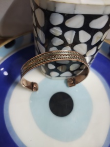 Indian Manufacture Metal Pure Copper <b>Bracelet</b> <b>Healing</b> Meditation Jewelry Adjustable Cuff <b>Bracelet</b> for Men & Women - Product Image 2