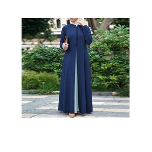 ชุดอาบายาสีขาวฮิญาบสีเทาอ่อนเสื้อผ้ามุสลิมสำหรับสตรีมุสลิม - Product Image 5