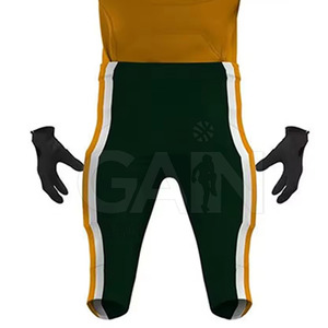 Uniformes de football américain à manches courtes respirants à prix avantageux pour hommes, personnalisables, tissu 100% polyester 300g, nom d'équipe personnalisé - Product Image 6