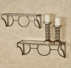 Estantes colgantes de pared de aluminio creativos de fabricación OEM para la organización artística del hogar, que optimizan el espacio de la pared con almacenamiento único. - Product Image 1