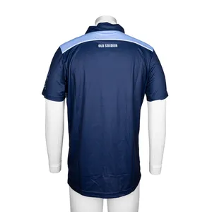 अनुकूलन योग्य बैज पोलो टी-शर्ट त्वरित सुखाने वाला शीर्ष कैज़ुअल स्पोर्ट्स आधी आस्तीन वाली टी-शर्ट सब्लिमेशन पोलो