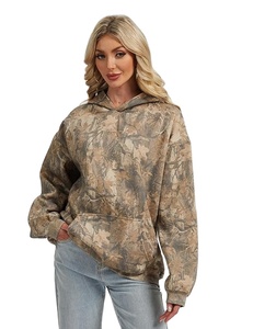 Nuevo Camo Luxury Women Hoodies Alta calidad Algodón Fleece Acid Wash Pullover Heavyweight Streetwear Boxy Fit Invierno Otoño - Product Image 1