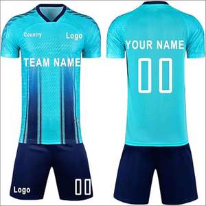 Ensemble de maillots de football personnalisés de haute qualité pour hommes, uniforme de football ajusté de Thaïlande avec technique de coupe automatisée - Product Image 5