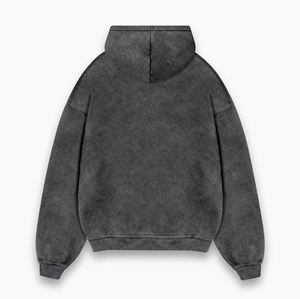 Mens Acid Wash Oversized Hoodie in Heavyweight Cotton Perfect for Streetwear Customization Pullover Available in <b>Bulk</b> Wholesale - Product Image 6