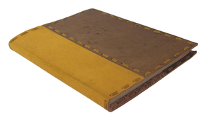 Diario Personal Personalizable Cosido a Mano Amarillo Marrón Claro Diario de Cuero de Cabra Cuadernos Recargables - Product Image 2