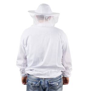 Bata protectora de apicultura de seguridad de algodón XL unisex, bata con chaqueta transpirable, velo, ropa protectora - Product Image 2