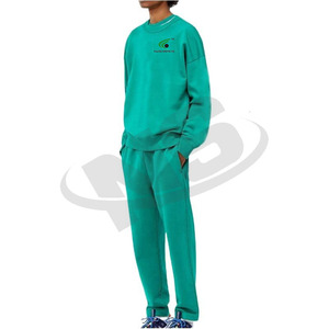 High Quality Cotton Blend <b>Pullover</b> <b>Men</b> Sweat Suits Breathable Streetwear Winter Tracksuit With Cuffed Joggers And Sweatshirt - Product Image 2