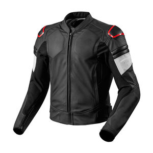Blouson en cuir élégant pour moto pour homme, couleur personnalisée, coupe ajustée, imperméable, respirant, coupe-vent pour l'hiver - Product Image 3