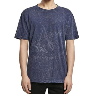 Camiseta de lavado ácido para hombre de último diseño de secado rápido y cómoda de alta calidad 100% algodón - Product Image 4