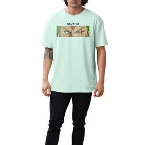 2024 camisetas informales sólidas personalizadas de alta calidad para hombres, camisetas de manga corta con estampado Digital, diseño frontal, transpirable, secado rápido, lona de 180g - Product Image 1