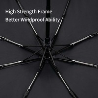 Mini-parasol pliant 3 volets pour l'extérieur, protection solaire et pluie