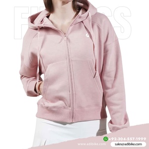 แจ็กเก็ตแขนยาวสำหรับออกกำลังกายในยิมของผู้หญิงผ้าโพลีเอสเตอร์ระเหิด100% ออกแบบได้ตามต้องการ - Product Image 2